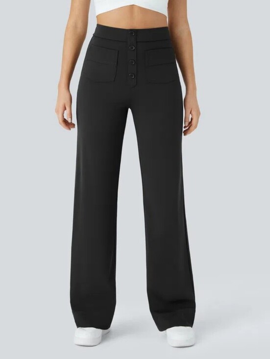 HALARA Pants - Halara | NWT Black DayStretch High Waisted Straight Leg Casual Pants Size XL